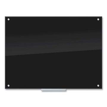 U Brands Glass Dry Erase Board, 48 X 36, Black Surface freeshipping - TVN Wholesale